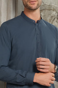 Blue Blended Kameez Shalwar - AL-KS-2488