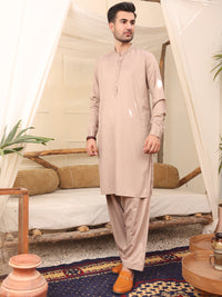 Light Brown Kurta Shalwar - AL-KS-2643