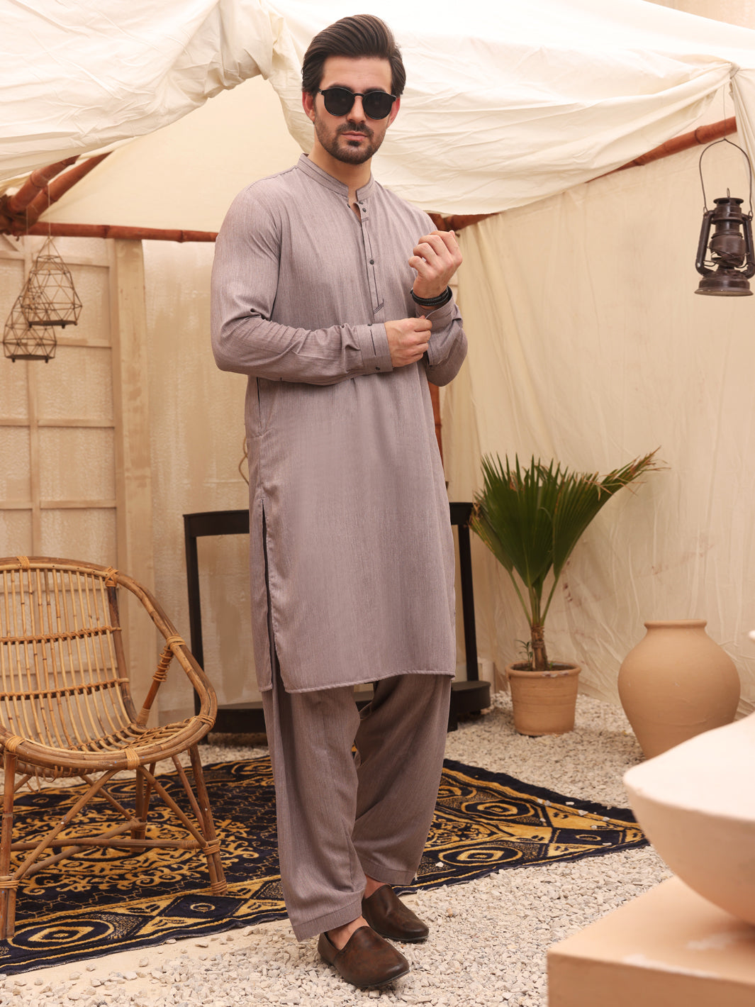 Light Purple Kurta Shalwar - AL-KS-2644