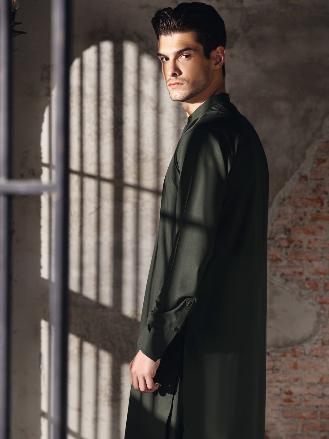 Green Blended Kameez Shalwar -AL-KS-2740