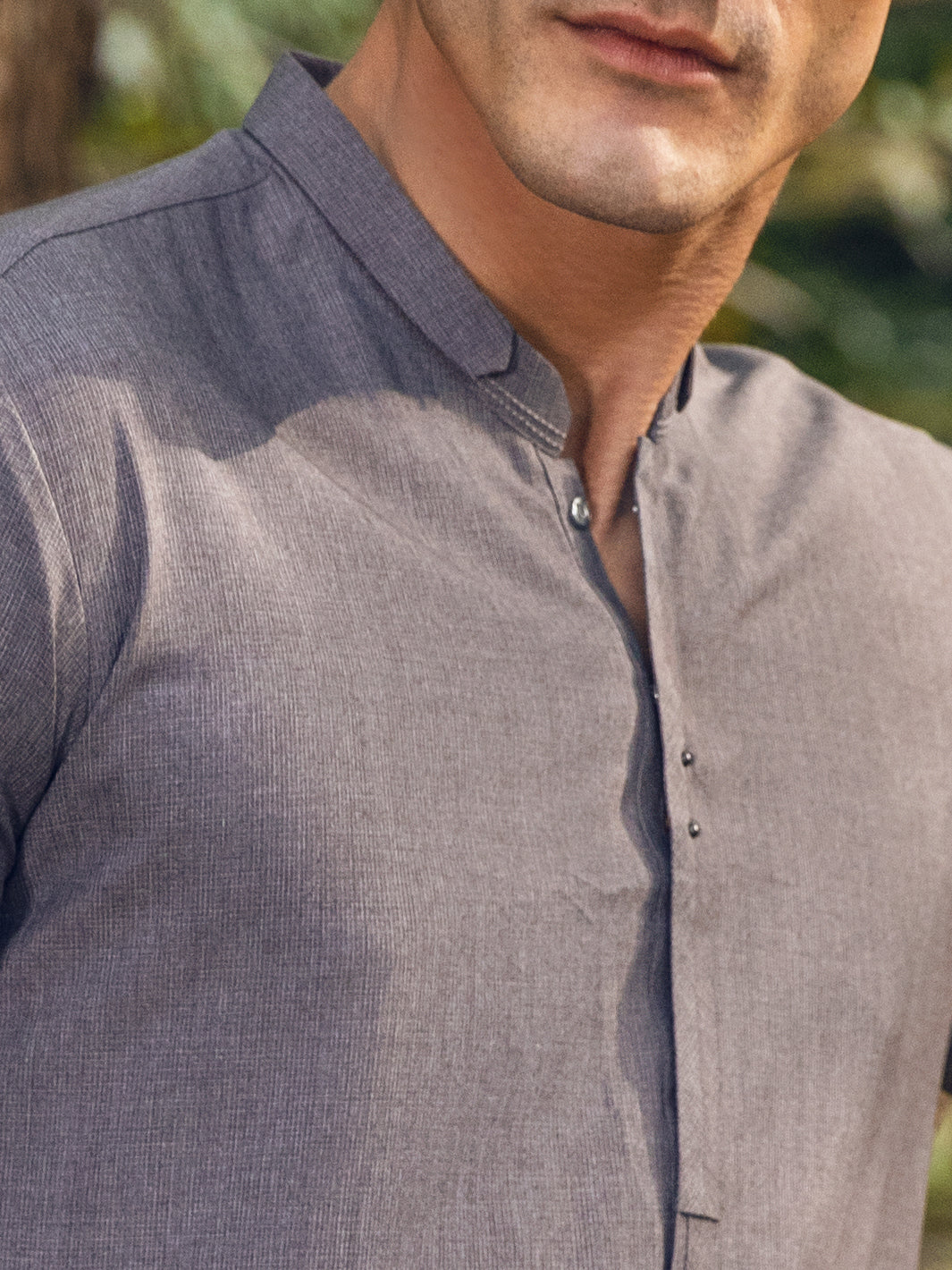 Grey Blended Kameez Shalwar - AL-KS-2826
