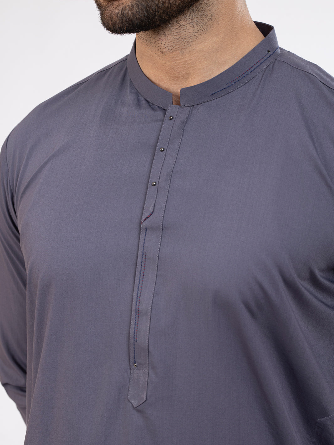 Grey Blended Kameez Shalwar - AL-KS-2827