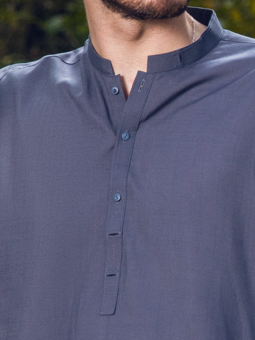 Grey Blended Kameez Shalwar - AL-KS-2896