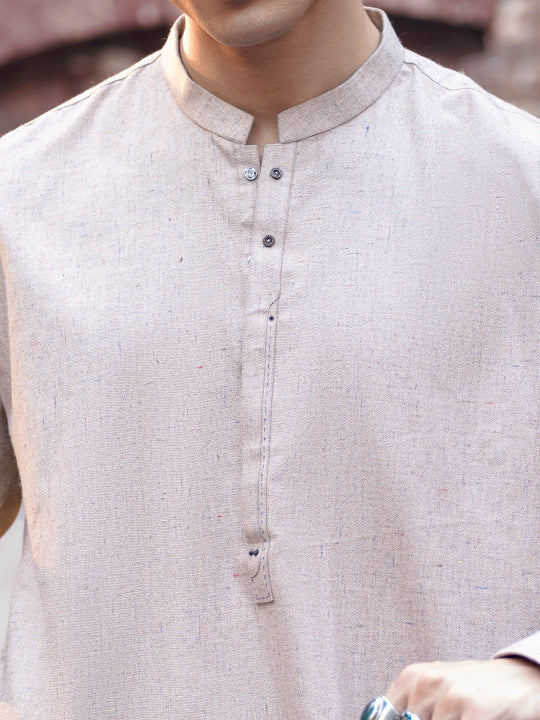 Peach Blended Kurta Trouser - AL-KT-2844