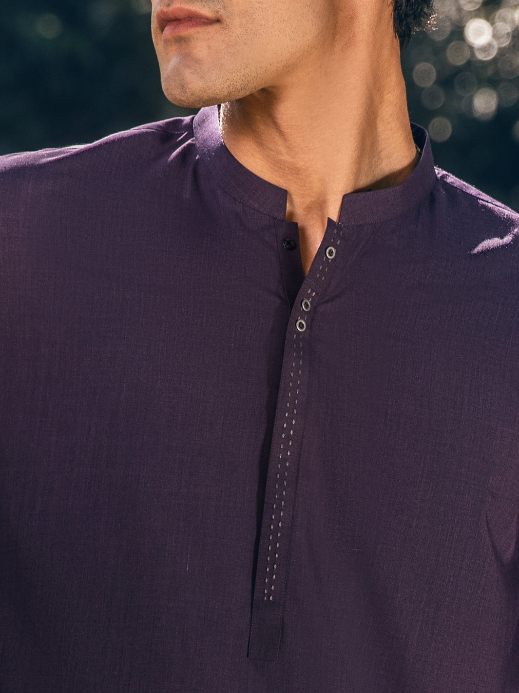 Purple Blended Kurta Trouser - AL-KT-2884