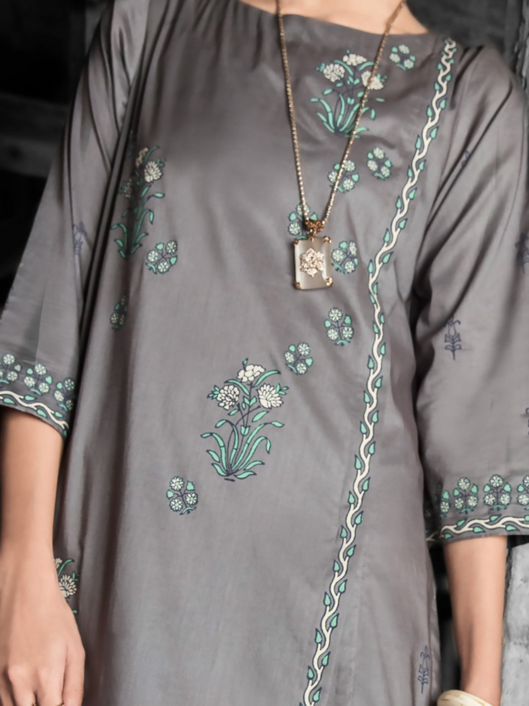 Grey Bunnat Tunic - LK-701