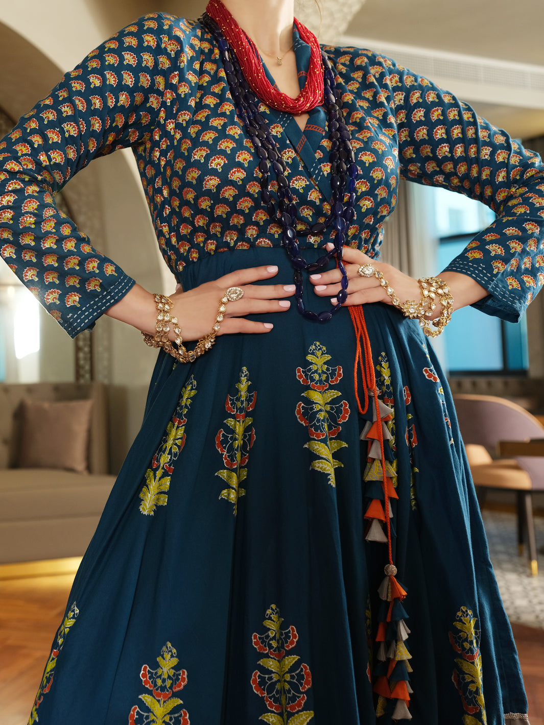 Royal Blue Tunic - AL-LK-716