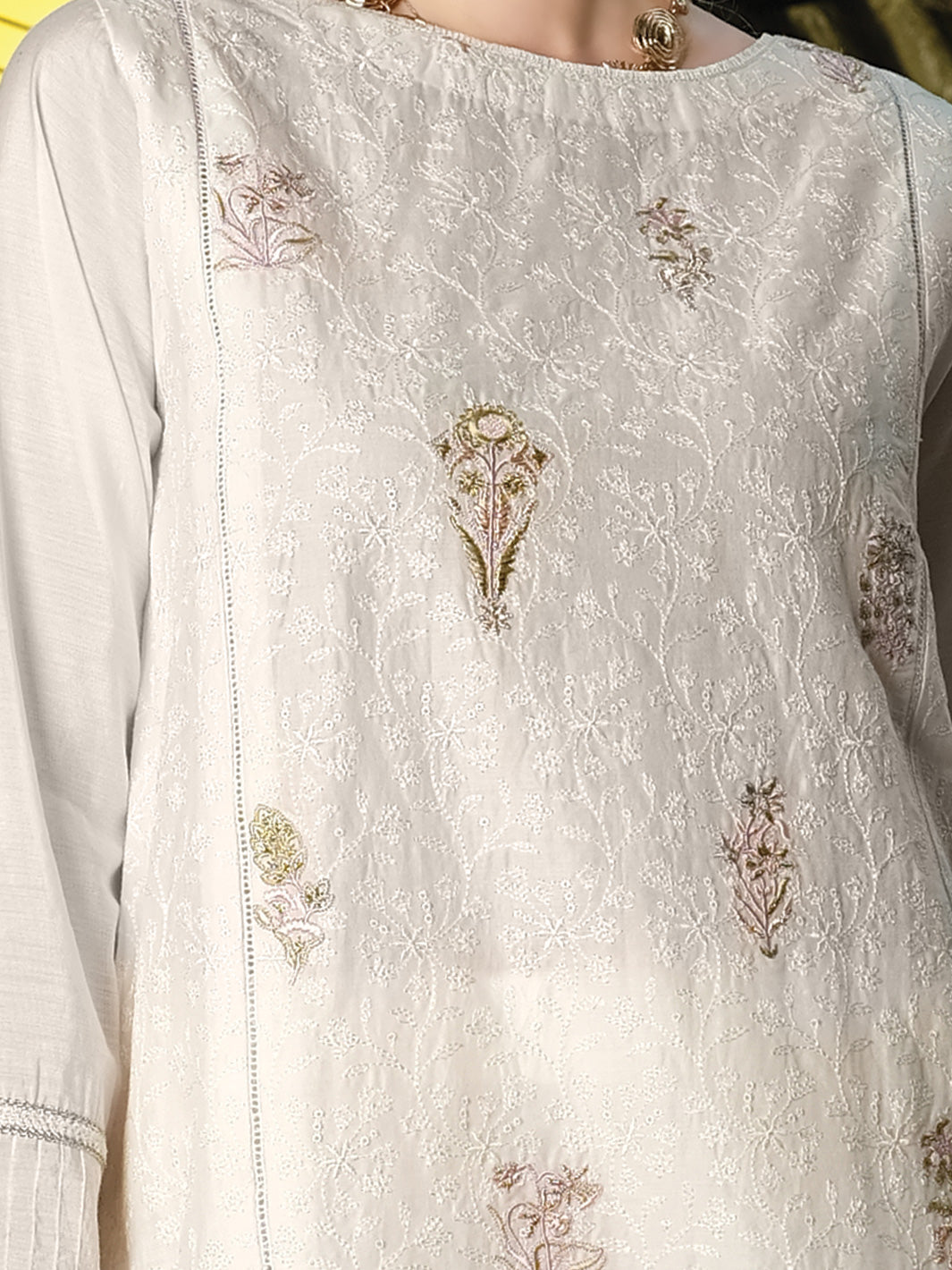 White Chicken Kari Tunic - AL-LK-726