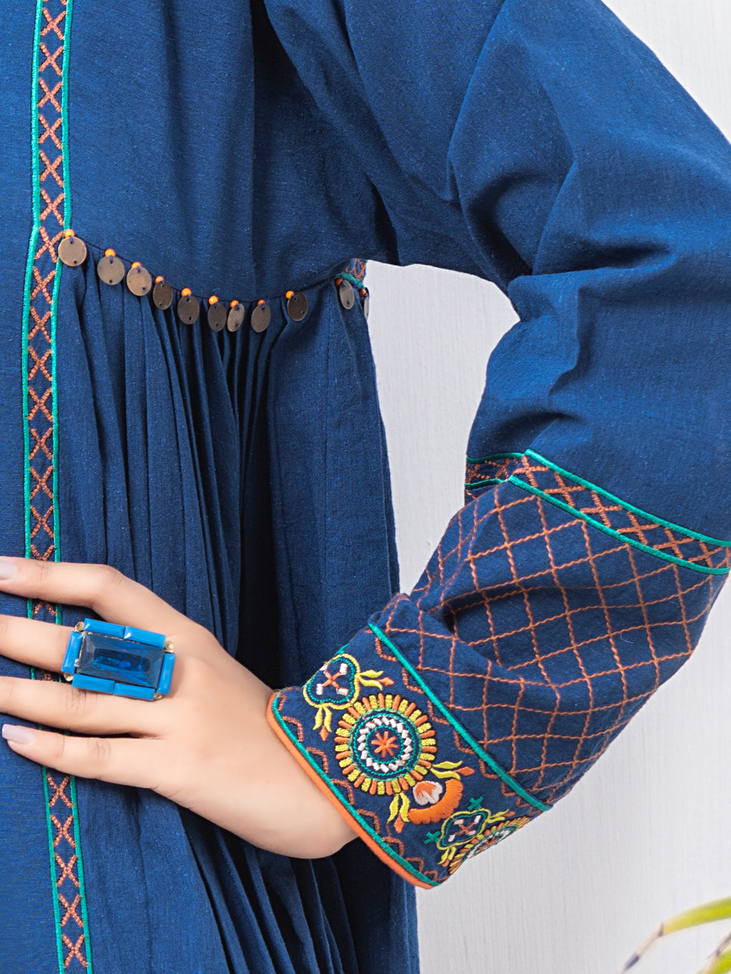 Blue Karandi Tunic - AL-LK-765