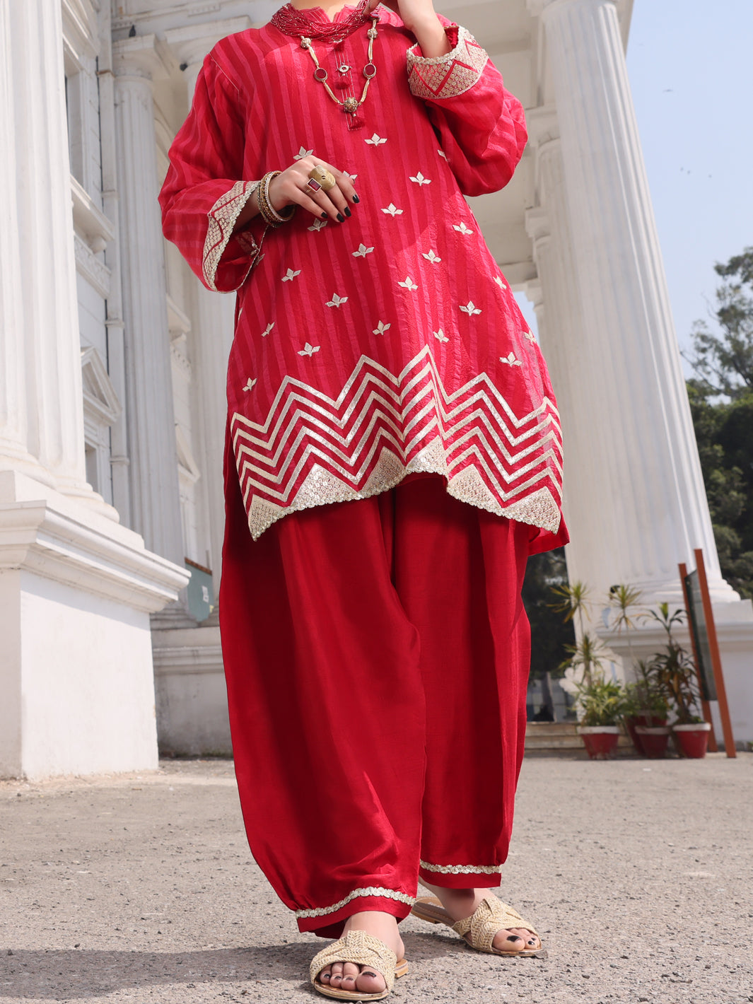 Pink Silk Tunic - AL-LK-796