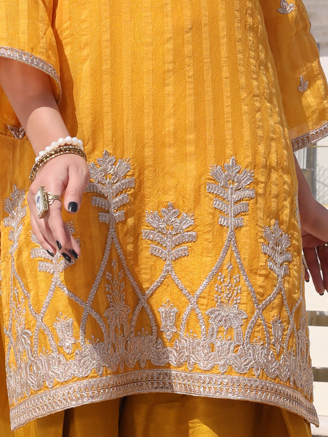 Yellow Silk Tunic - AL-LK-797