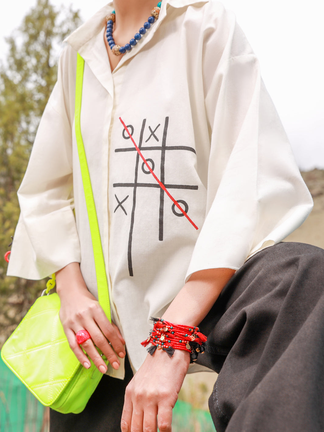 White Cambric Tunic - AL-LK-852
