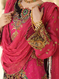 Pink Organza 3 Piece Formal Suit - LS-267