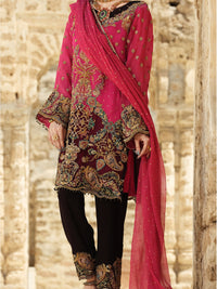 Pink Organza 3 Piece Formal Suit - LS-267