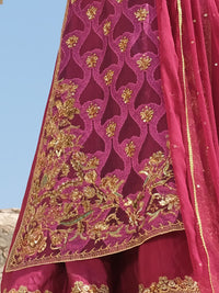 Magenta 3 Piece Formal Suit - LS-268