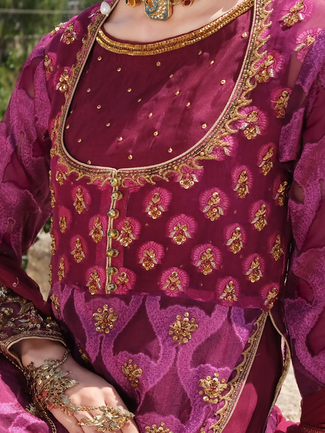 Magenta 3 Piece Formal Suit - LS-268