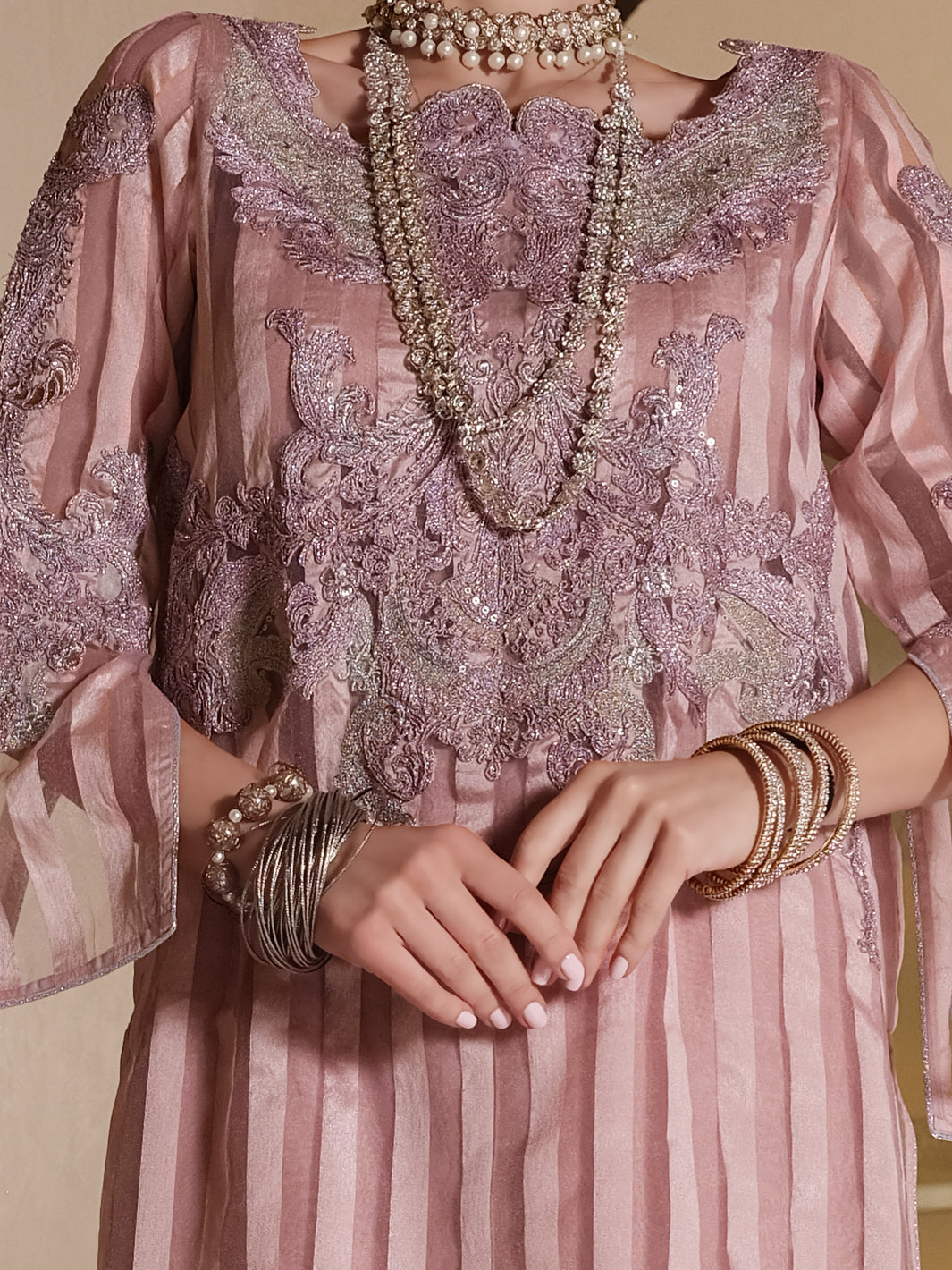 Purple 2Pc Formal Stitched - AL-2PS-LS-285