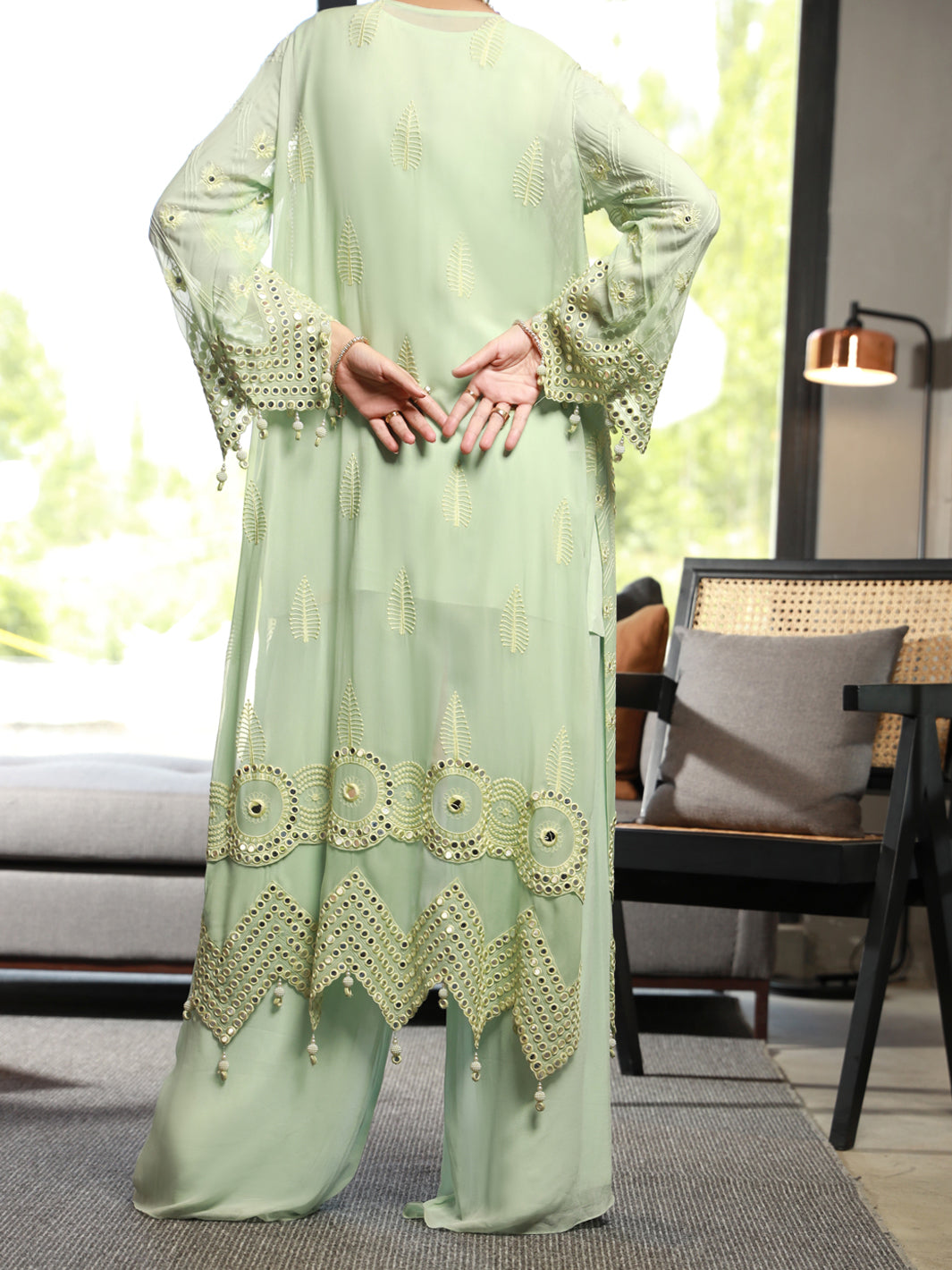 Sea Green 2Pc Formal Stitched - AL-2PS-LS-333