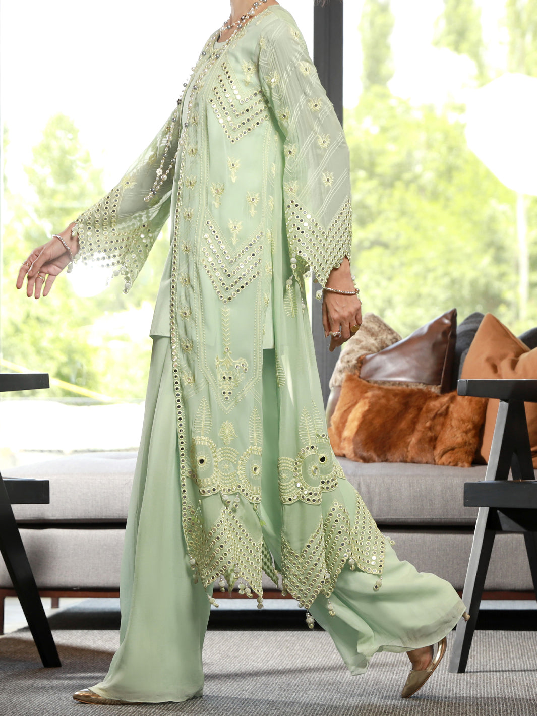 Sea Green 2Pc Formal Stitched - AL-2PS-LS-333