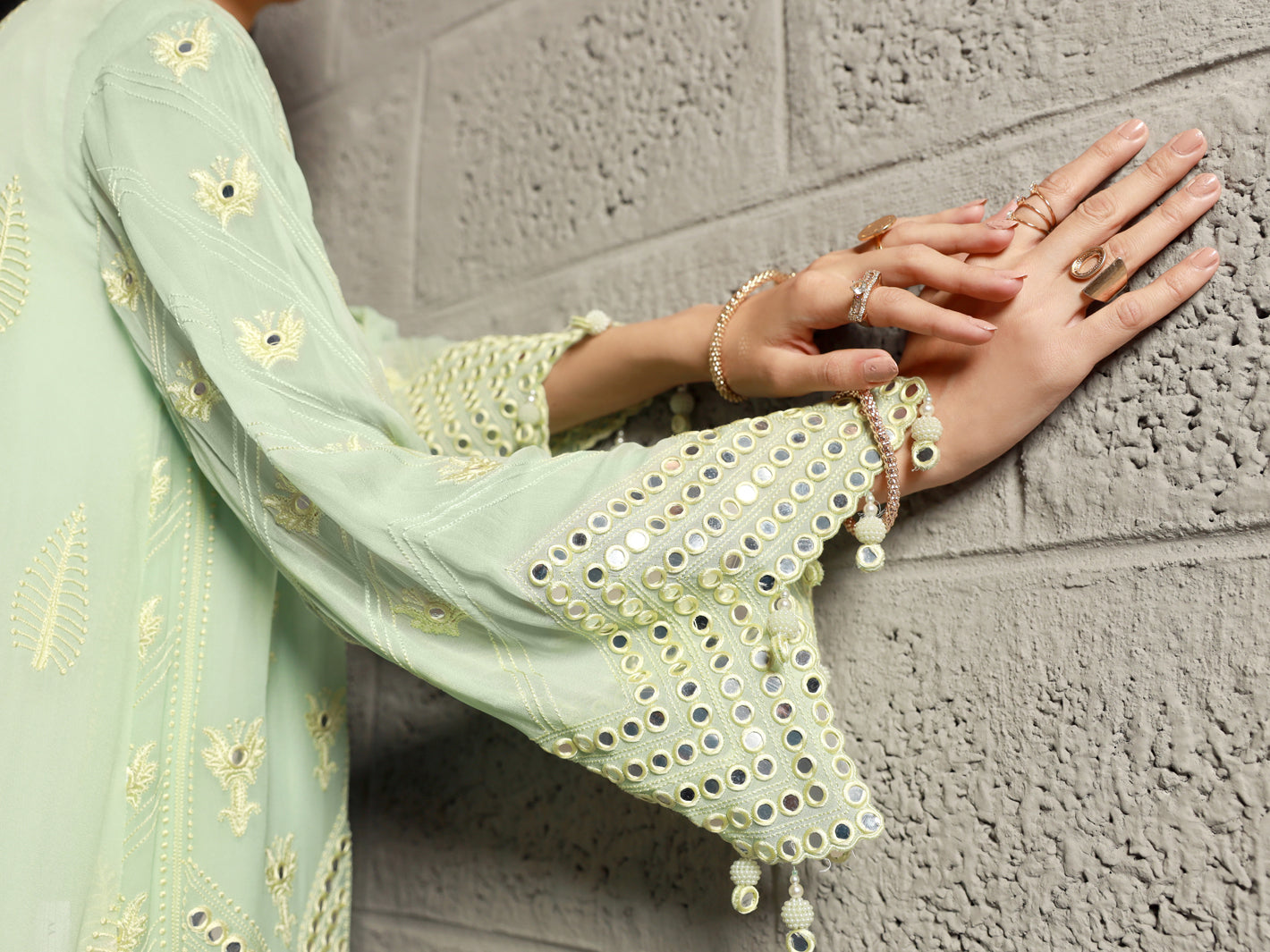 Sea Green 2Pc Formal Stitched - AL-2PS-LS-333