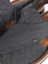 Charcoal Peshawari Chappal - AL-MFW-FB-082