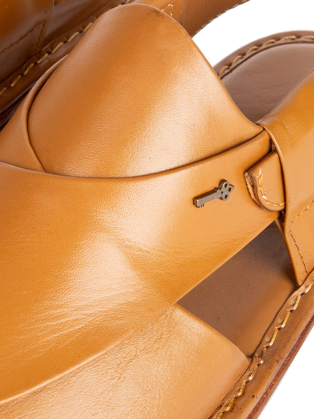 Brown Leather Peshawari Chappal - AL-MFW-HC-112