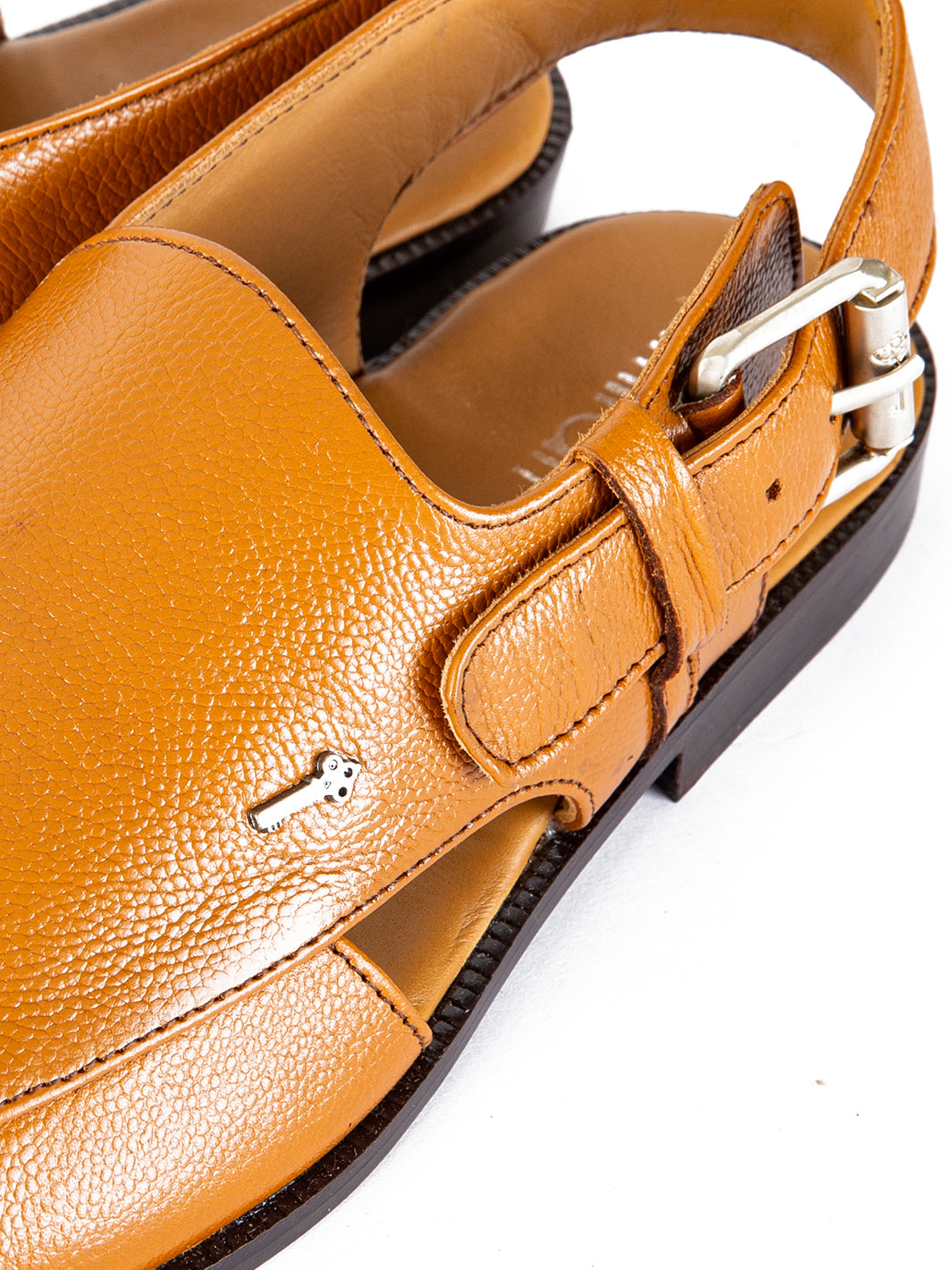 Tan Leather Peshawari Chappal - AL-MFW-HC-144
