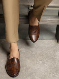 Brown Leather Slip-On - AL-MSHO-001-20