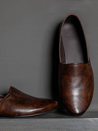 Brown Leather Slip-On - AL-MSHO-001-20