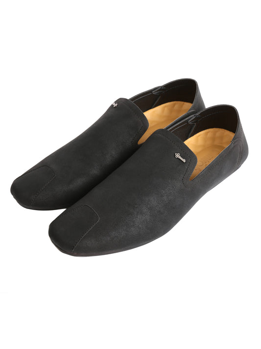 Black Suede Slip-On - AL-MSHO-013-20