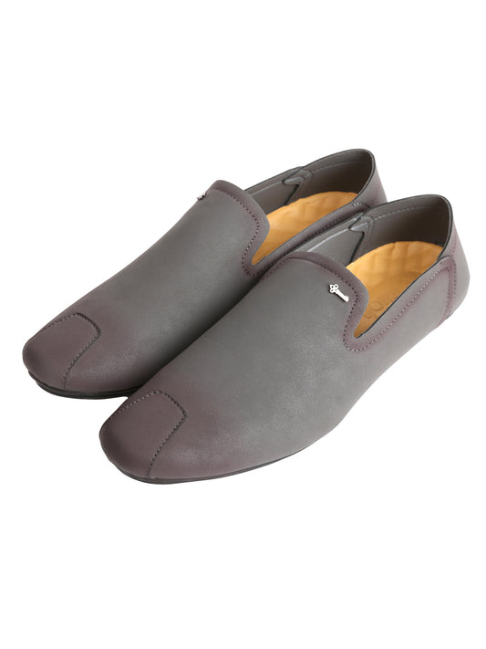Grey Suede Slip-On - AL-MSHO-014-20