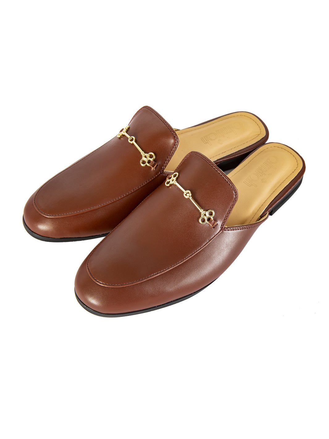 Coffee Leather Slip-On - AL-MSHO-016-20