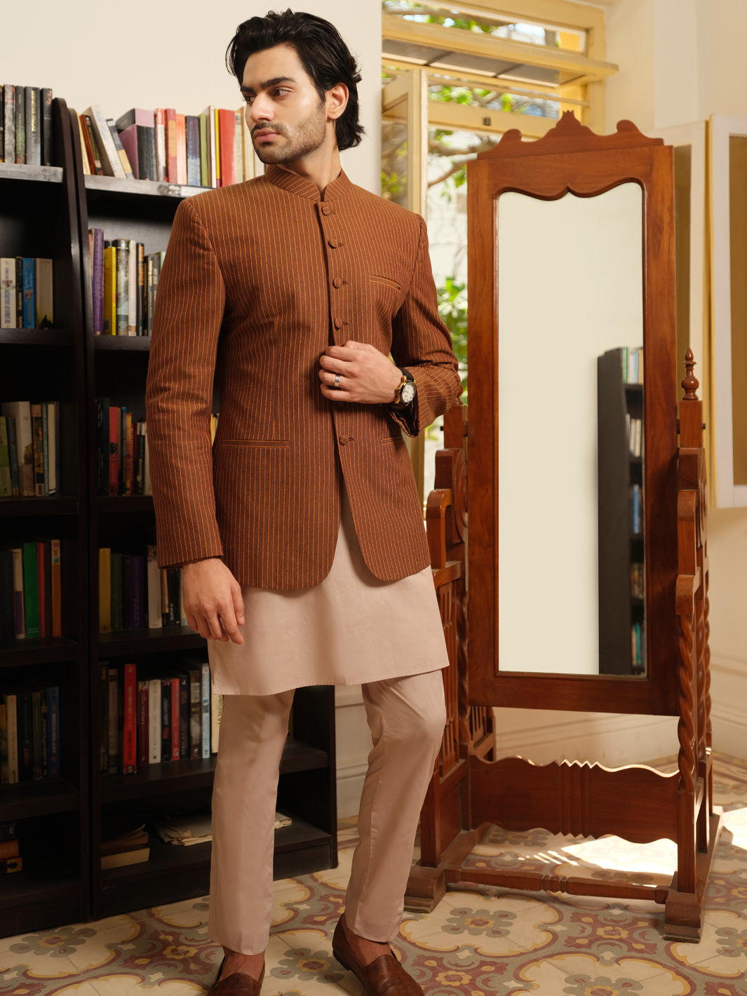 Brown Prince Coat  - AL-PCS-019