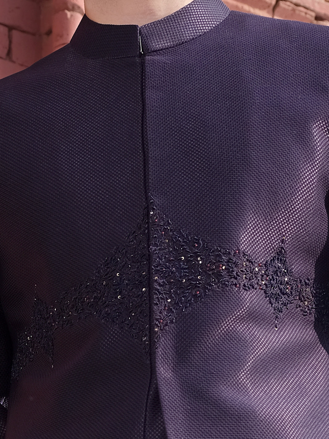 Blue Men Sherwani - AL-SW-113