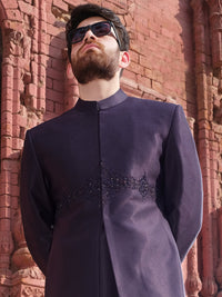Blue Men Sherwani - AL-SW-113
