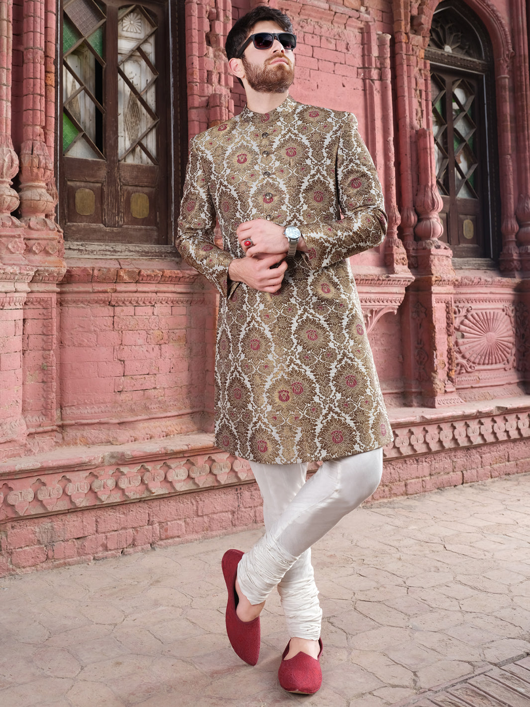 Copper Men Sherwani - AL-SW-114 - Almirah Online