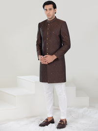 Copper Blended Sherwani - AL-SW-140