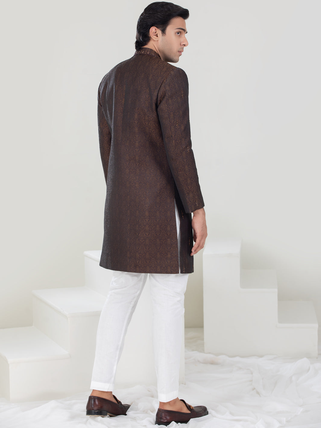 Copper Blended Sherwani - AL-SW-140