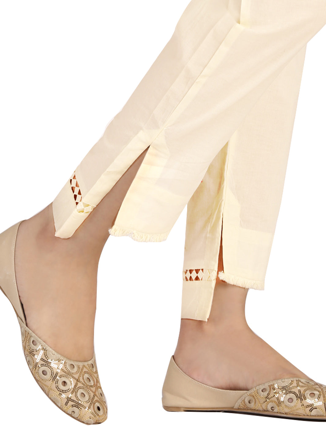 Off White Lawn Trouser - AL-T-401