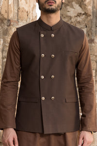 Brown Suiting Waistcoat - WC-266