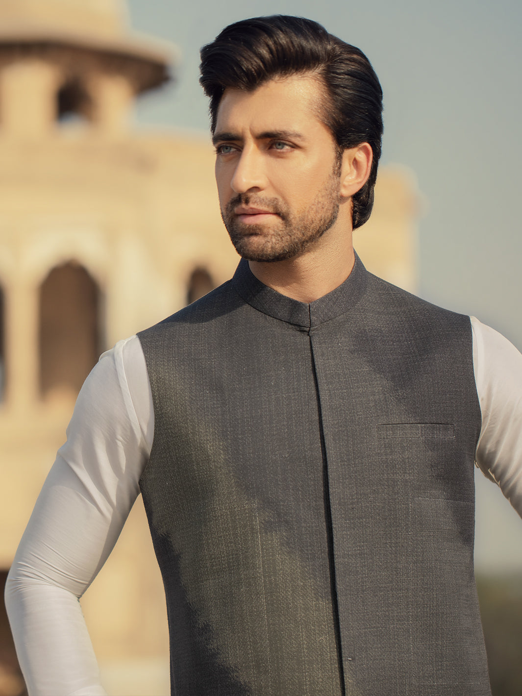 Green Cotton Waistcoat - AL-WC-311