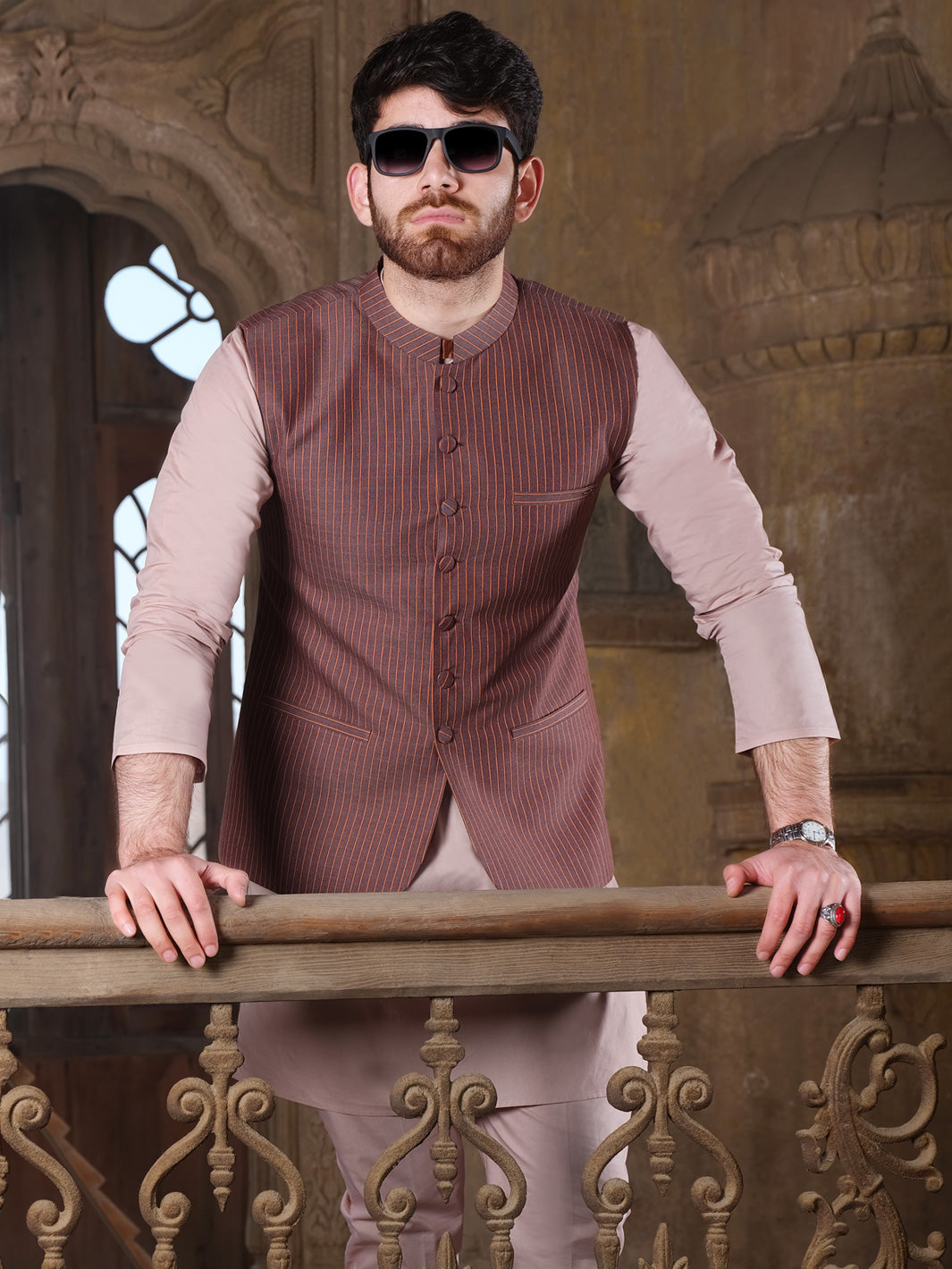 Light Purple Suiting Waistcoat - AL-WC-329