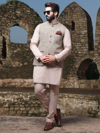 Light Brown Blended Waistcoat - AL-WC-339