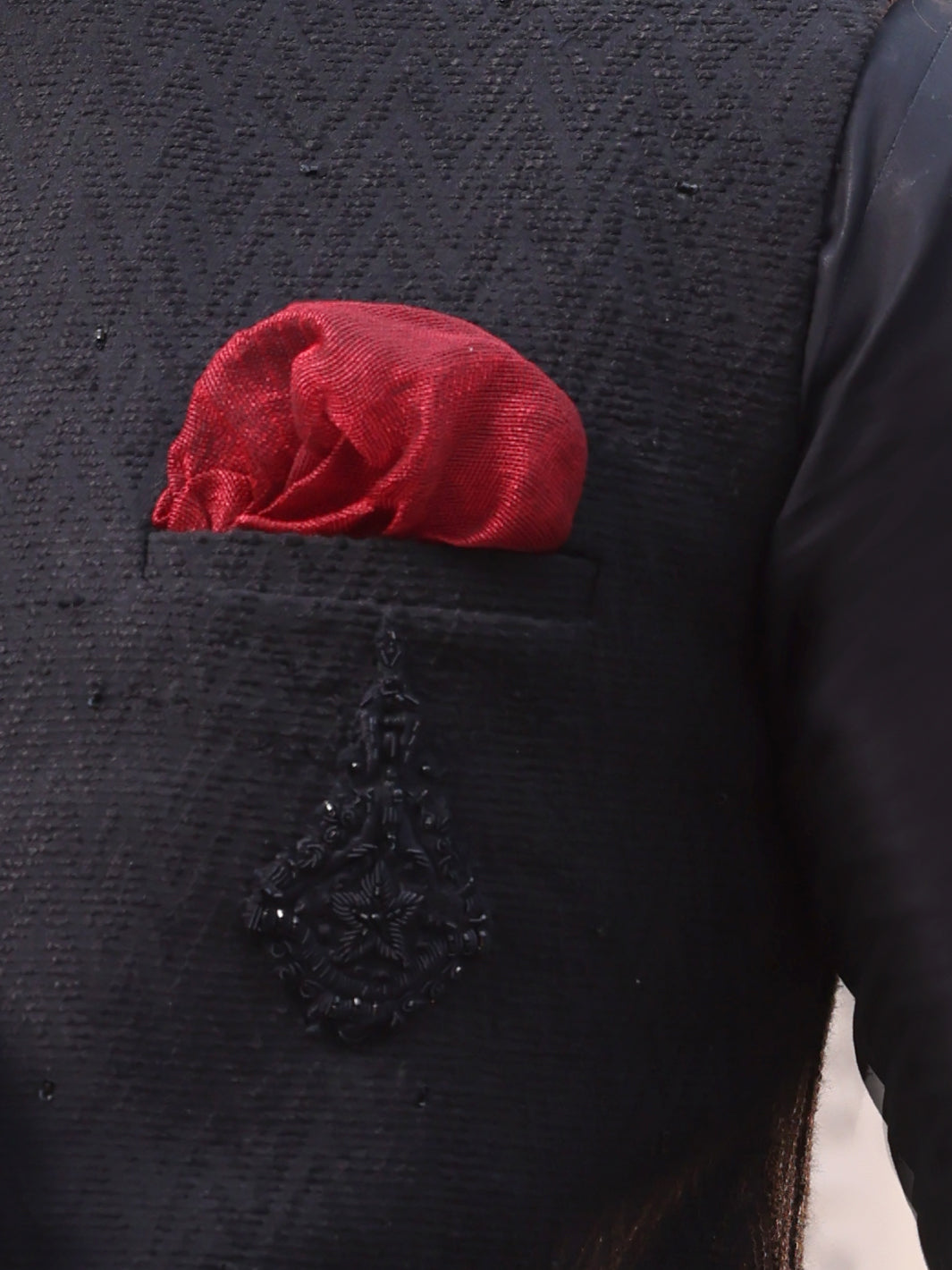 Black Blended Waistcoat - AL-WC-347
