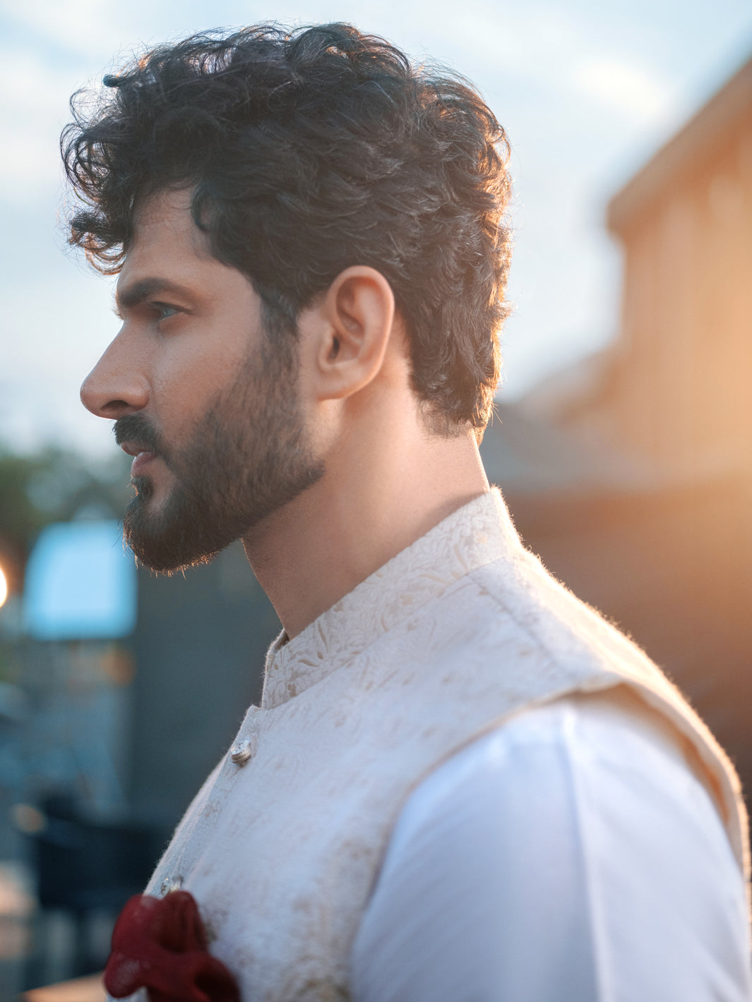 Ivory Suiting Waistcoat - AL-WC-350