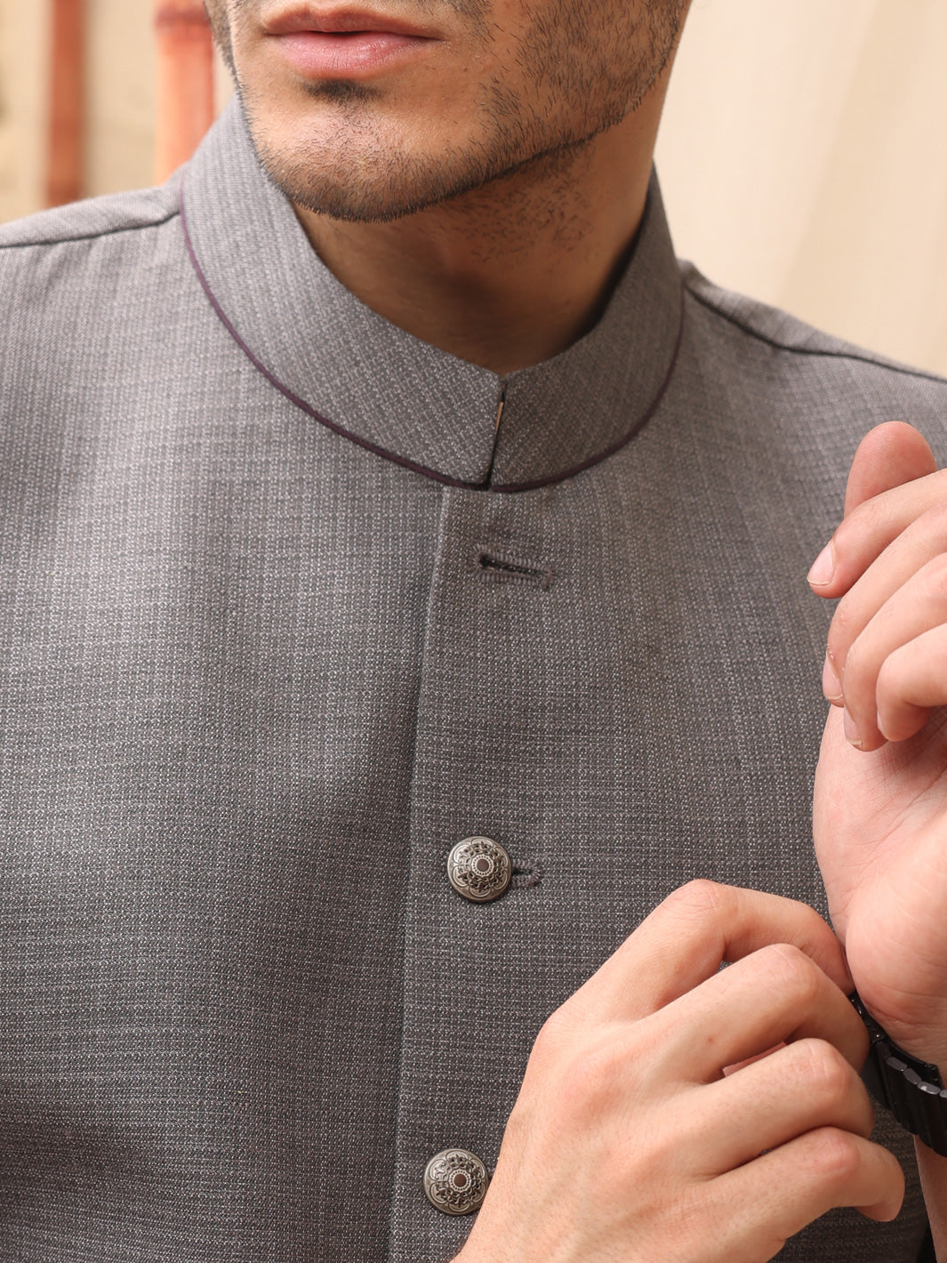 Grey Blended Waistcoat - AL-WC-367