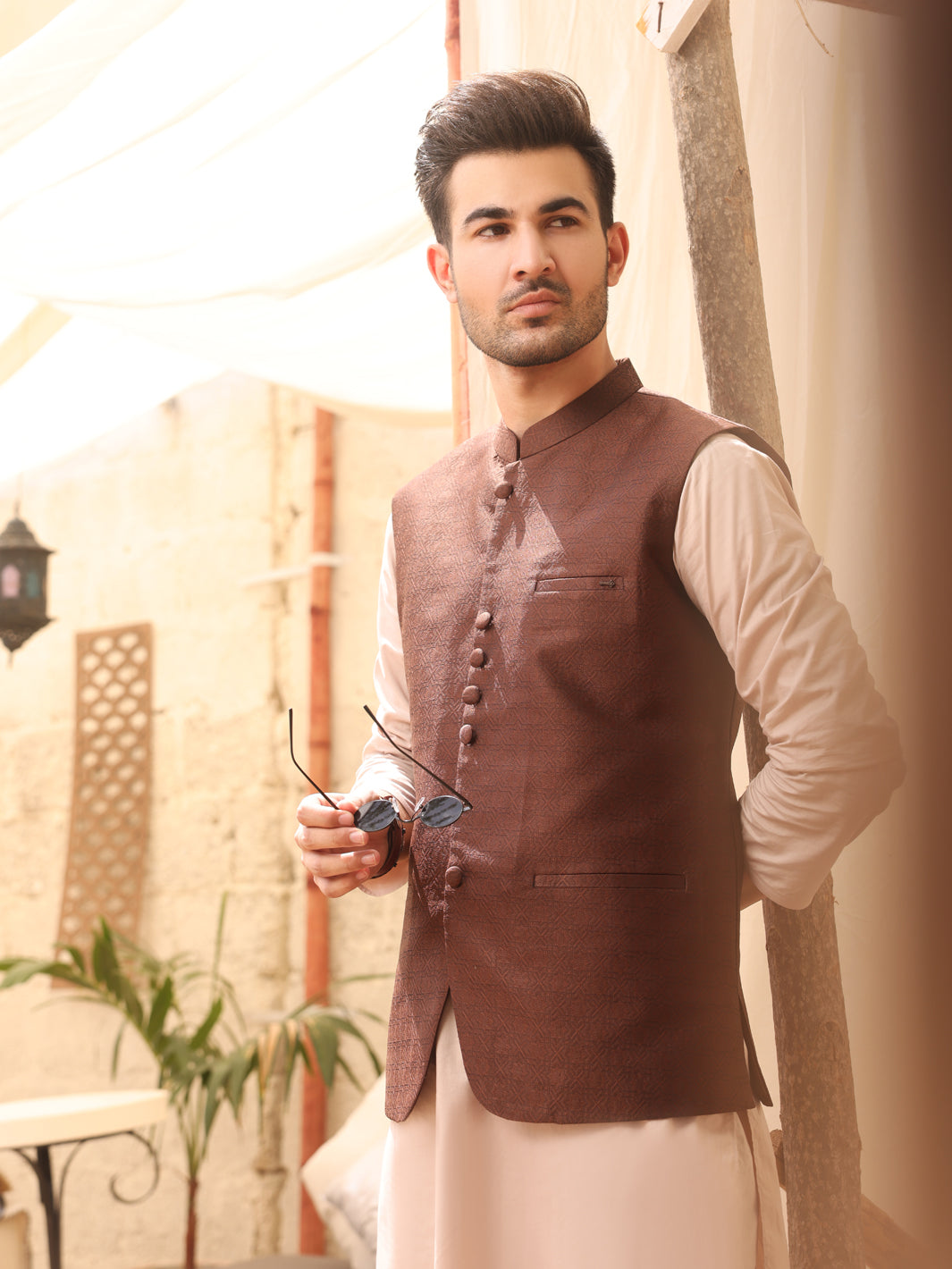 Brown Suiting Waistcoat - AL-WC-372
