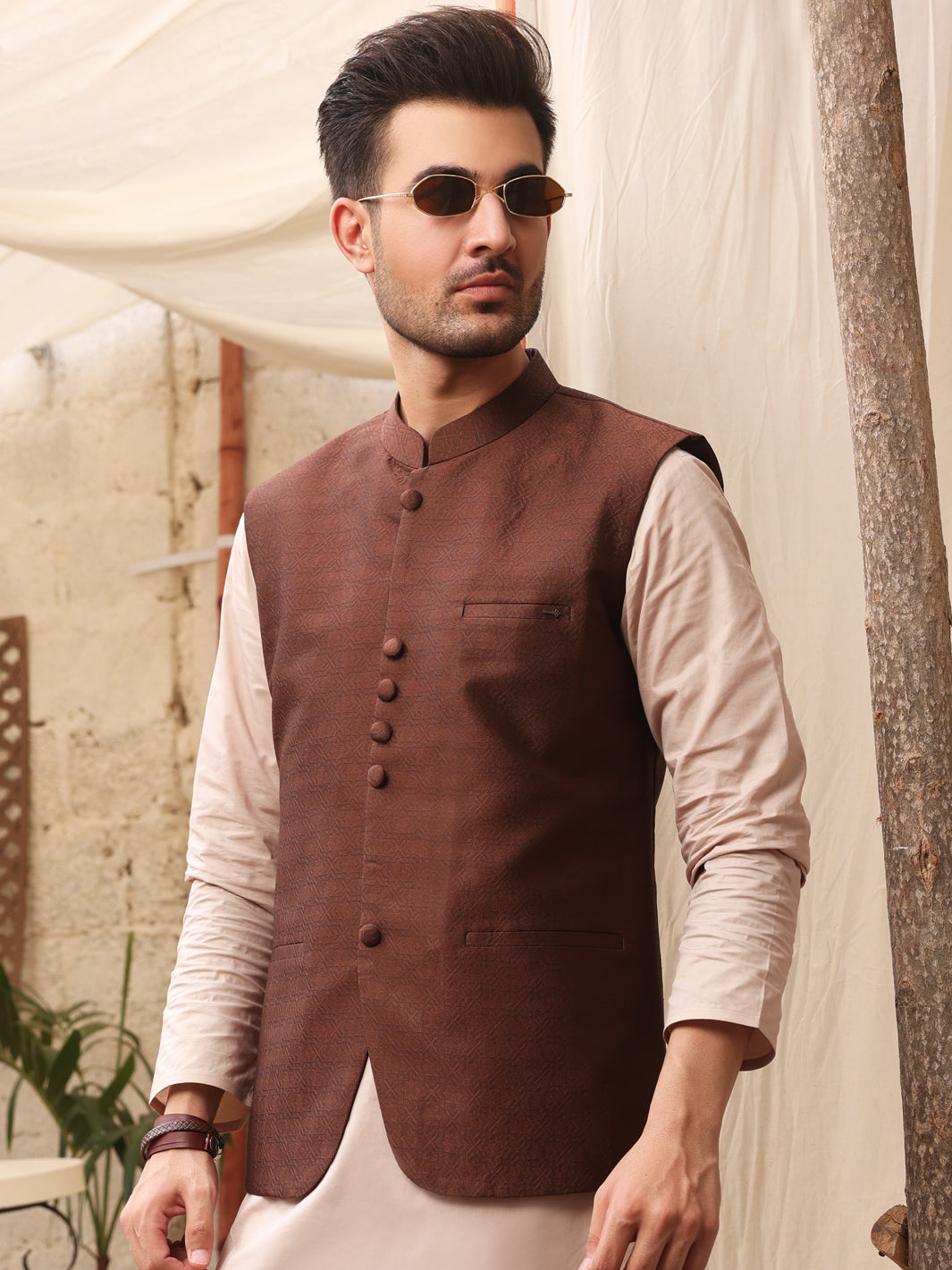 Brown Suiting Waistcoat - AL-WC-372