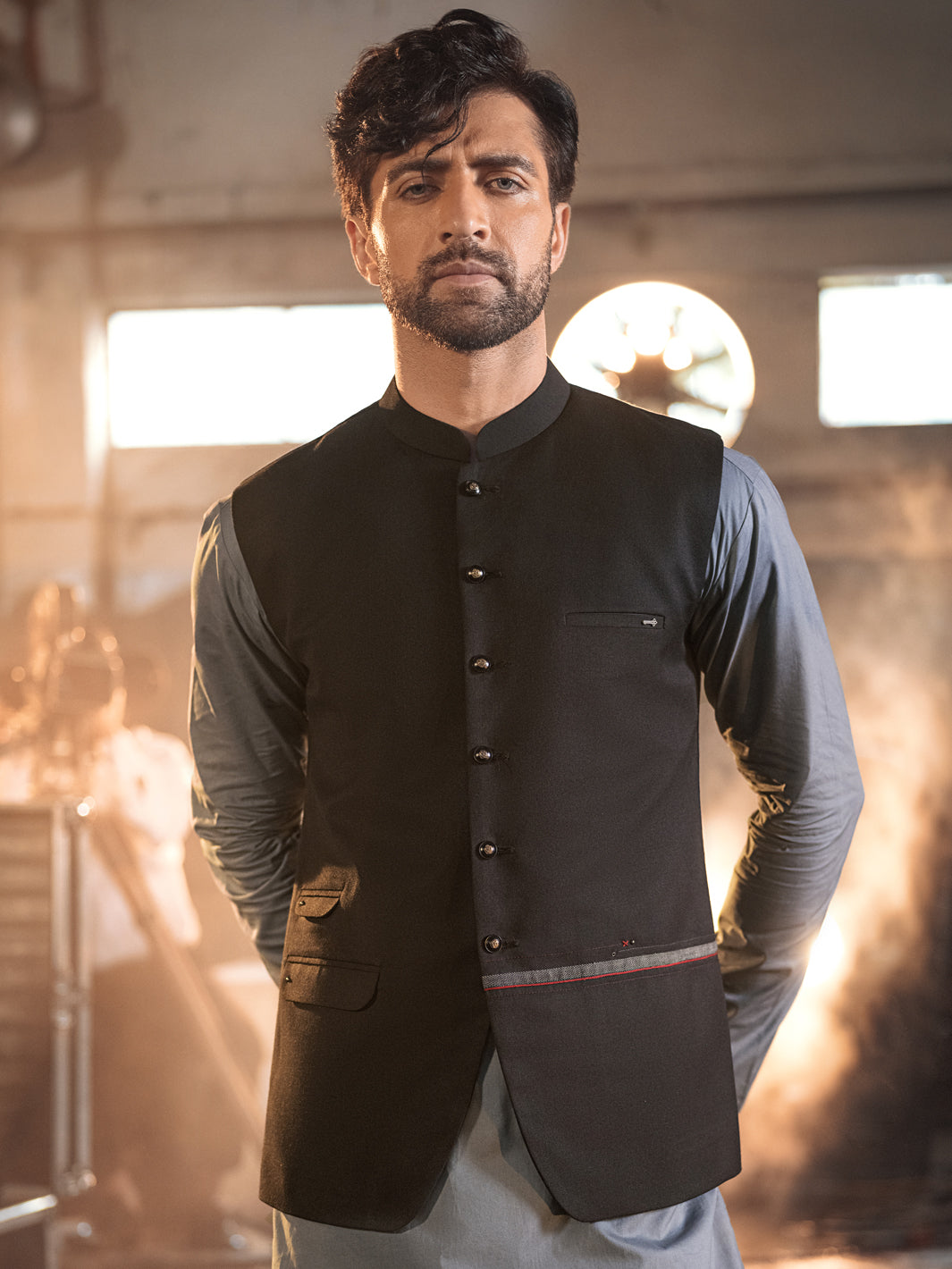 Black Suiting Waistcoat - AL-WC-381
