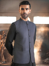 Charcoal Grey Suiting Waistcoat - AL-WC-382